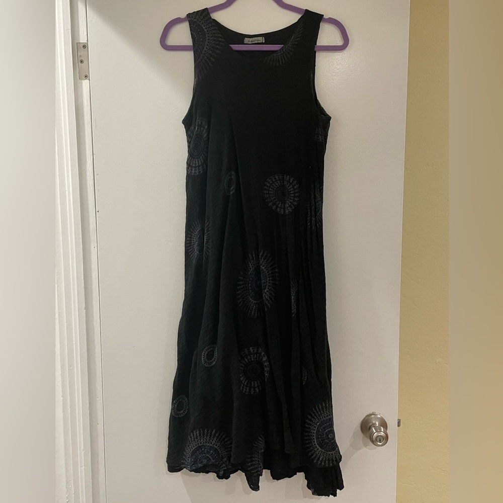 Black gauze dress